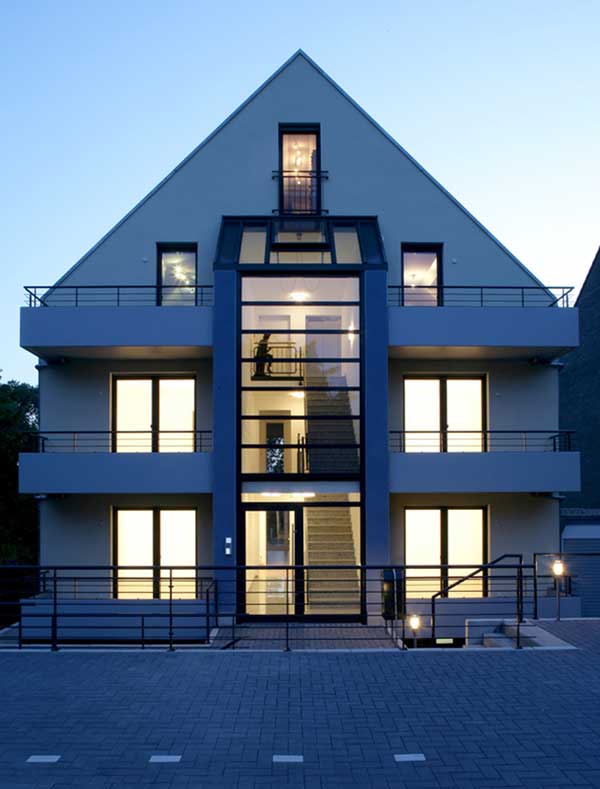 Wohn- und Bürohaus, Düsseldorf-Kaiserswerth Neubau, Architekturbüro Guido Kammerichs, Düsseldorf